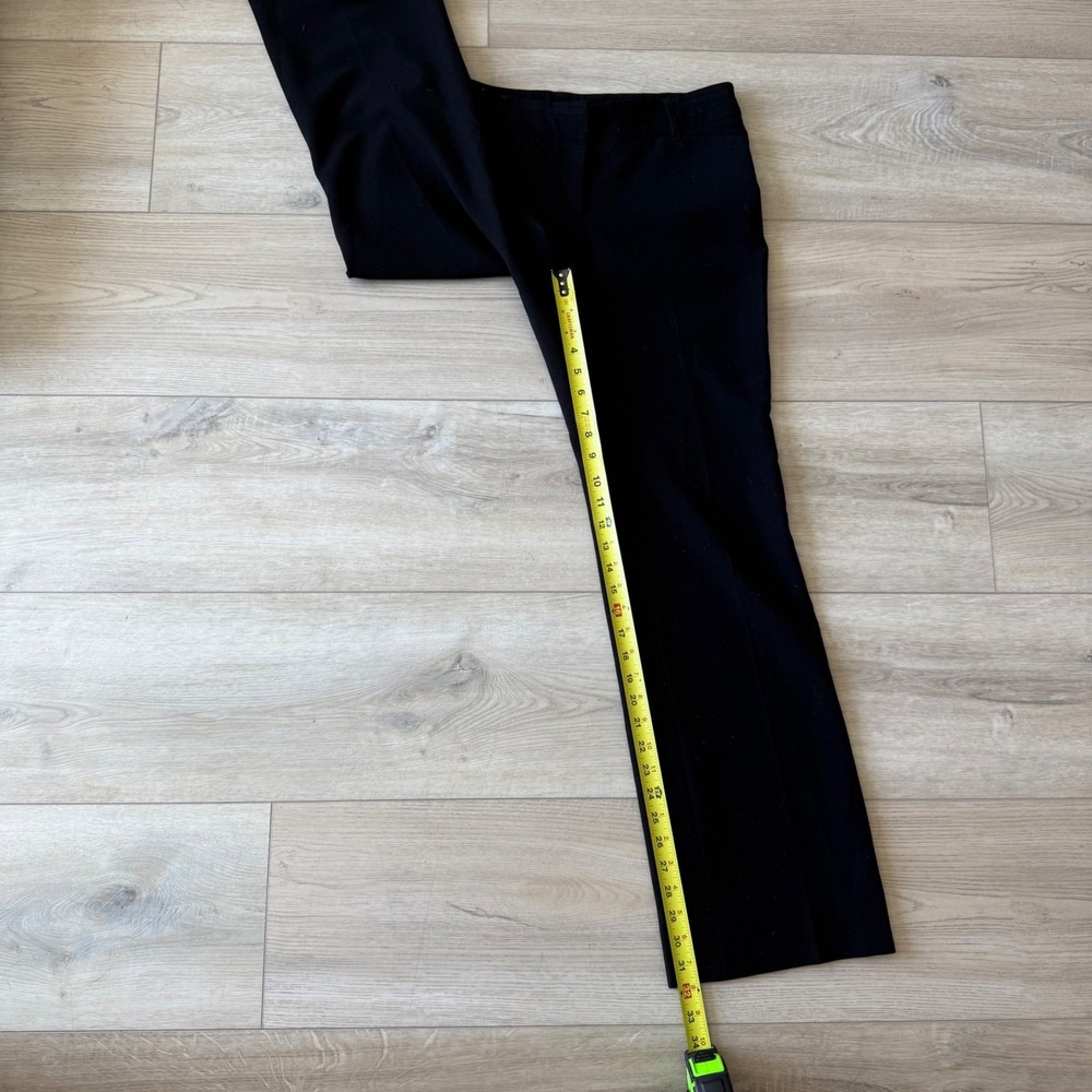 White House Black Market Legacy Modern Boot Stretch Black Career Pants 6R EUC - Picture 9 of 13